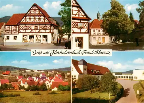 AK / Ansichtskarte 73932261 Kirchehrenbach REWE Markt Park Panorama Schule