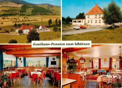 AK / Ansichtskarte  Weilersbach_Oberried_Kirchzarten Gasthaus Pension zum Schuetzen Gastraeume