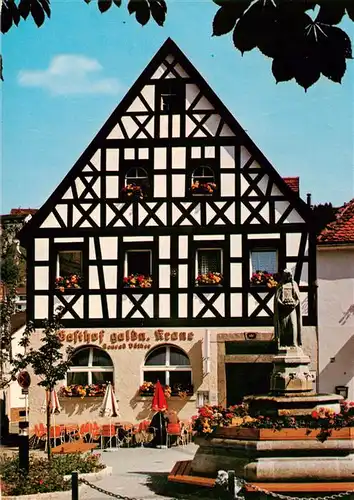 AK / Ansichtskarte  Pottenstein_Oberfranken Gasthof goldene Krone