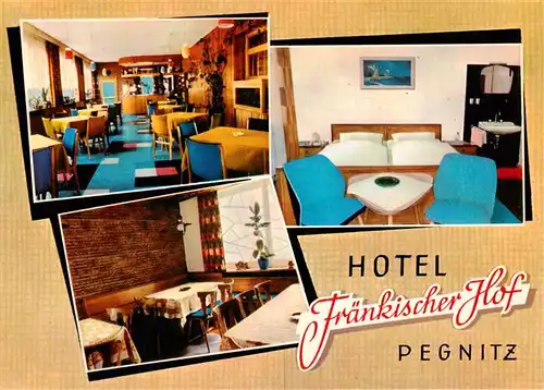 AK / Ansichtskarte  Pegnitz Hotel Restaurant Fraenkischer Hof Gastraeume Zimmer