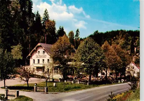 AK / Ansichtskarte  Pottenstein_Oberfranken Hotel Cafe Restaurant Schuettersmuehle