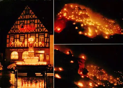 AK / Ansichtskarte  Pottenstein_Oberfranken Illumination bei Anbetungsschluss Drei Koenig