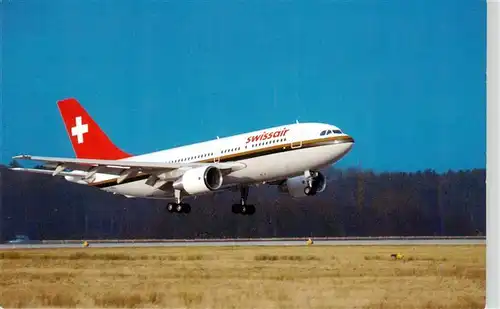 AK / Ansichtskarte  Flugzeuge_Zivil Swissair Airbus A310 Europe