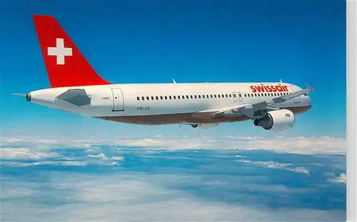 AK / Ansichtskarte  Flugzeuge_Zivil Swissair Airbus A320