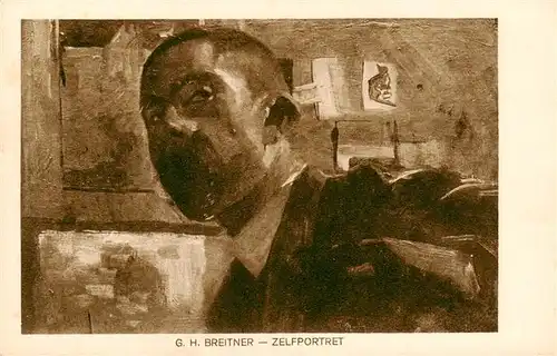 AK / Ansichtskarte  Breitner_G.H._Kuenstlerkarte Zelfportret 