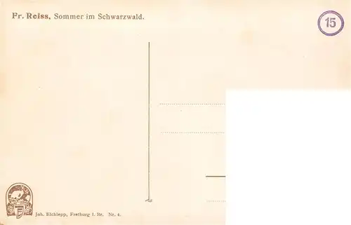 AK / Ansichtskarte  Reiss_Fritz_Schwarzwaldkuenstler Sommer im Schwarzwald