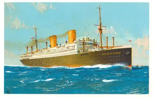 AK / Ansichtskarte  Dampfer_Oceanliner Norddeutscher Lloyd Bremen General von Streuben