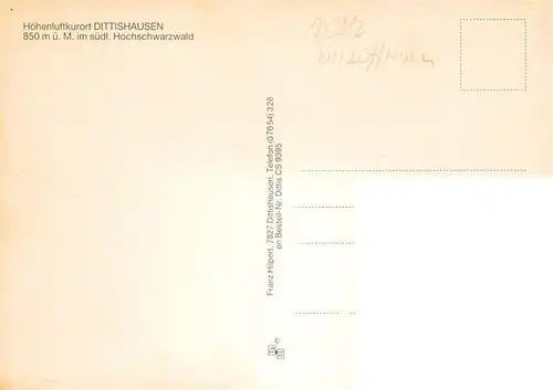 AK / Ansichtskarte  Dittishausen_Loeffingen Fliegeraufnahme