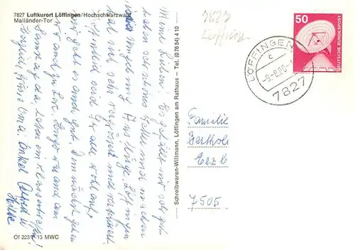 AK / Ansichtskarte  Loeffingen Mailaender Tor Brunnen