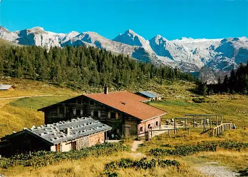 AK / Ansichtskarte  Gotzenalm_1740m_Berchtesgaden mit Teufelhoerner und uebergossener Alm