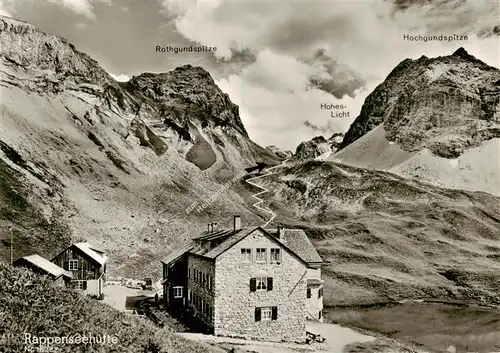 AK / Ansichtskarte  Oberstdorf Rappenseehuette Berghuette Allgaeuer Alpen