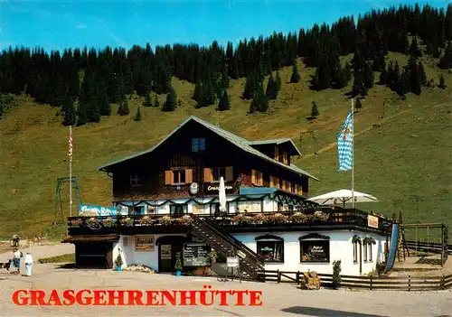 AK / Ansichtskarte 73932580 Balderschwang Grasgehrenhuette Berghuette Allgaeuer Alpen