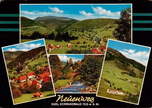 AK / Ansichtskarte 73932593 Neuenweg Panorama Blick zum Belchen Schwarzwald Ortsansicht