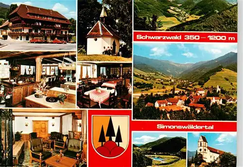 AK / Ansichtskarte  Simonswald_Simonswaeldertal Hotel Restaurant Baeren Panorama Schwarzwald