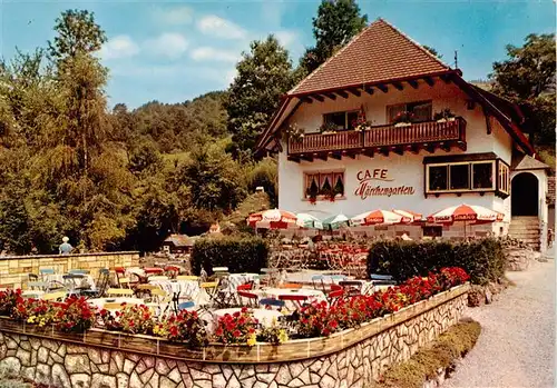 AK / Ansichtskarte  Simonswald_Simonswaeldertal Café Pension Maerchengarten Gartenterrasse