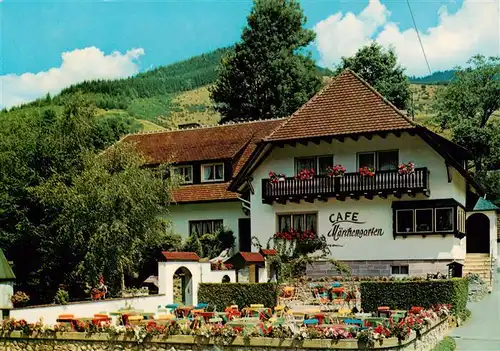 AK / Ansichtskarte  Simonswald_Simonswaeldertal Café Pension Maerchengarten Gartenterrasse