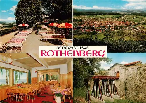 AK / Ansichtskarte  Schnaittach Berggasthaus Rothenberg Gaststube Bruecke