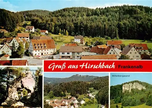 AK / Ansichtskarte  Hirschbach_Frankenalb_Oberpfalz Panorama Noristoerle Mittelbergwand