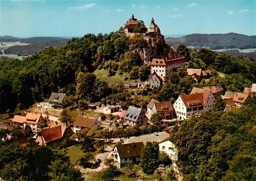 AK / Ansichtskarte 73932697 Hohenstein_Kirchensittenbach Fliegeraufnahme mit Schloss
