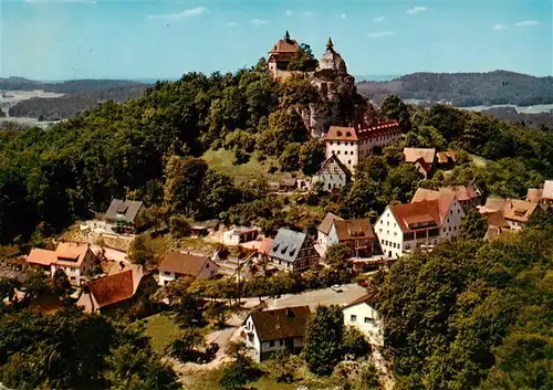 AK / Ansichtskarte  Hohenstein_Kirchensittenbach Fliegeraufnahme mit Schloss