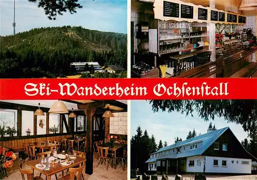 AK / Ansichtskarte  Hornisgrinde_Sasbach Ski Wanderheim Ochsenstall Gastraum Kueche