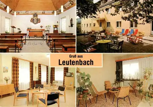 AK / Ansichtskarte 73932716 Leutenbach_Mittelfranken Muettererholungsheim Haus Monika Hauskapelle Aufenthaltsraeume