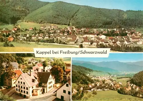 AK / Ansichtskarte  Kappel_Freiburg_Breisgau Fliegeraufnahmen mit Gasthaus zum Kreuz