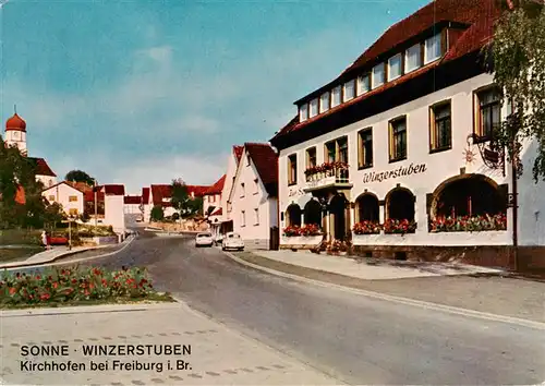 AK / Ansichtskarte  Kirchhofen_Ehrenkirchen_Breisgau Sonne Winzerstuben Strassenpartie