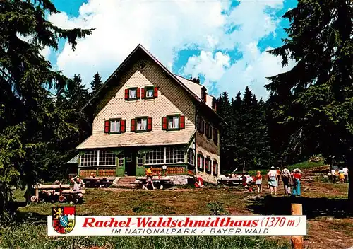 AK / Ansichtskarte 73932858 Rachel_1455m_Zwiesel_Niederbayern Waldschmidthaus