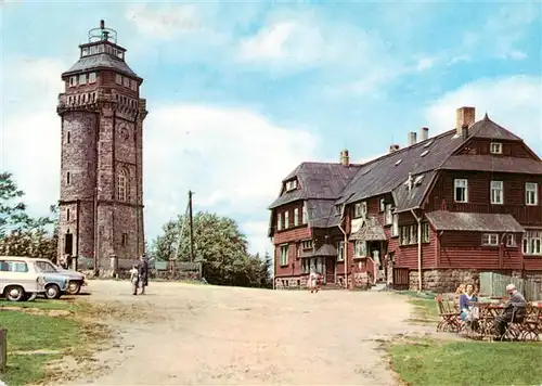 AK / Ansichtskarte  Auersberg_1020m_Wildenthal_Erzgebirge HOG Berghotel Auersberg Aussichtsturm