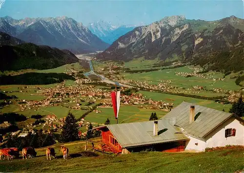 AK / Ansichtskarte  Reutte_Tirol_AT Duerrenberger Alpe mit Lechtaler Alpen und Hahnenkamm