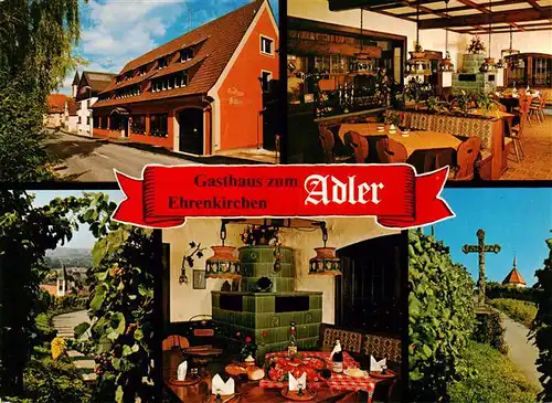 AK / Ansichtskarte 73932922 Ehrenkirchen Gasthaus zum Adler Gastraeume Kreuz
