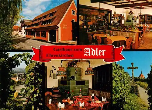 AK / Ansichtskarte  Ehrenkirchen Gasthaus zum Adler Gastraeume Kreuz