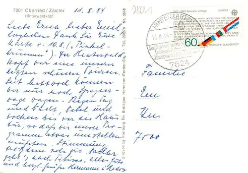 AK / Ansichtskarte  Zastler Zastlerhuette Gedenksteine