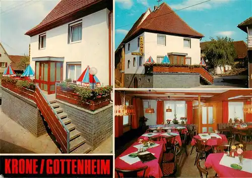 AK / Ansichtskarte 73932969 Gottenheim Gasthaus zur Krone Gastraum
