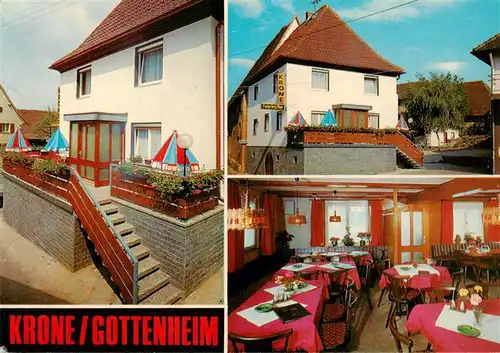 AK / Ansichtskarte  Gottenheim Gasthaus zur Krone Gastraum