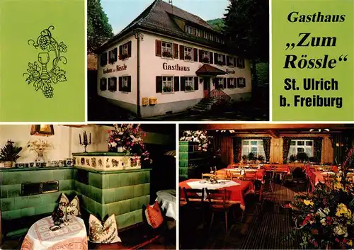 AK / Ansichtskarte 73932988 St_Ulrich_Schwarzwald_Bollschweil Gasthaus zum Roessle Kachelofen Gastraum