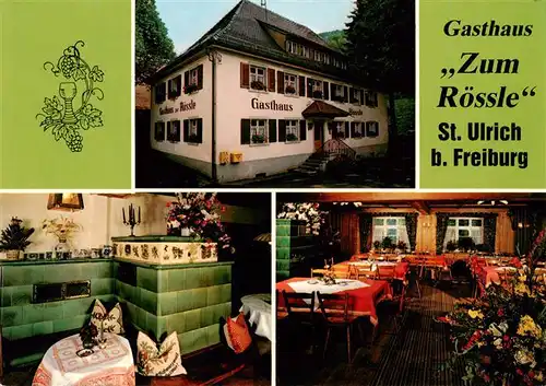 AK / Ansichtskarte  St_Ulrich_Schwarzwald_Bollschweil Gasthaus zum Roessle Kachelofen Gastraum