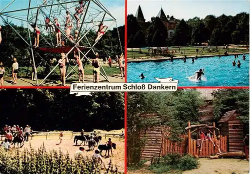 AK / Ansichtskarte  Haren_Ems Ferienzentrum Schloss Dankern Spielplatz Reitplatz Freibad 