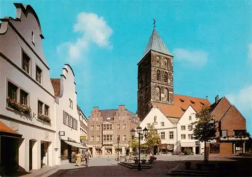 AK / Ansichtskarte 73933054 Rheine Marktplatz Kirche