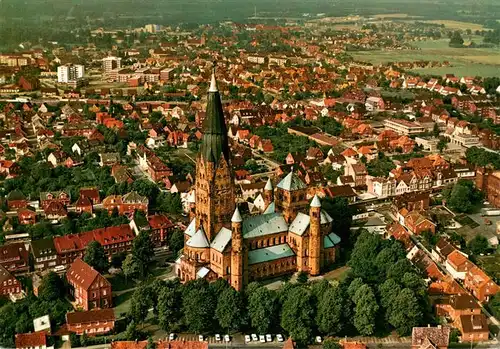 AK / Ansichtskarte  Rheine Fliegeraufnahme mit Kirche