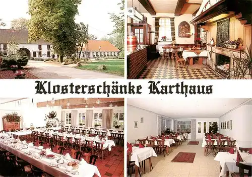 AK / Ansichtskarte  Karthaus_Duelmen Restaurant Klosterschaenke Karthaus Gastraeume Festtafel