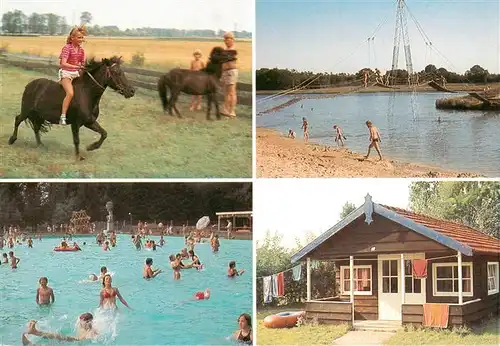 AK / Ansichtskarte  Haren_Ems Ferienzentrum Schloss Dankern Reiten Strand Freibad Bungalow