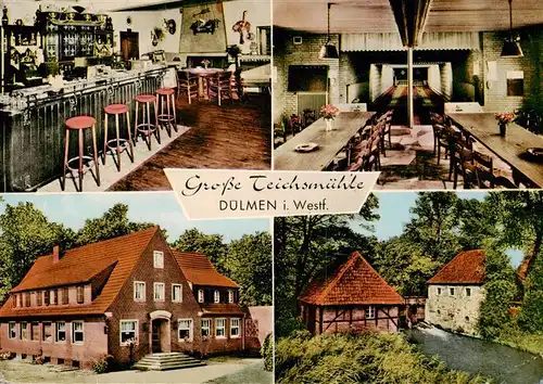 AK / Ansichtskarte  Hausduelmen Hotel Grosse Teichsmuehle Bar Gastraum Muehle