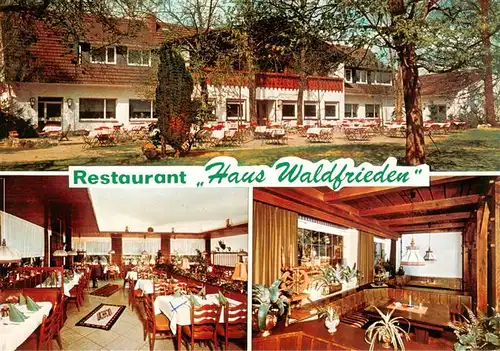 AK / Ansichtskarte  Duelmen Restaurant Haus Waldfrieden Gastraeume