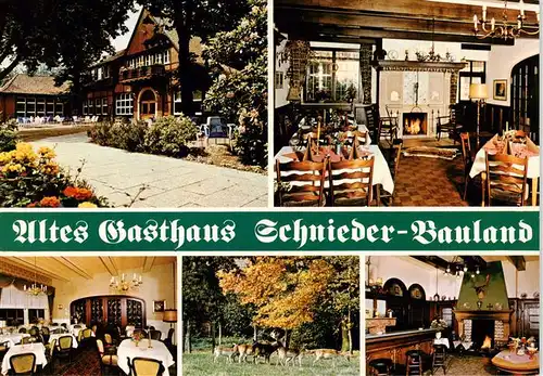 AK / Ansichtskarte 73933148 Coesfeld Altes Gasthaus Schieder Bauland Gastraeume Wildpark