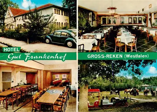 AK / Ansichtskarte  Gross-Reken Hotel Gut Frankenhof Gastraeume Kegelbahn Reiterpark