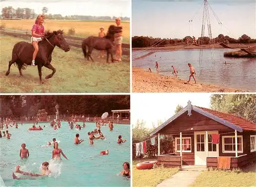 AK / Ansichtskarte  Haren_Ems Ferienzentrum Schloss Dankern Reiten Strand Freibad Bungalow