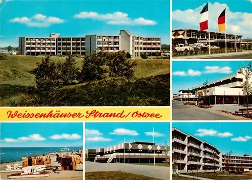 AK / Ansichtskarte 73933178 Weissenhaeuser_Strand Strandhotels Strand Teilansichten