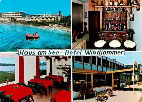 AK / Ansichtskarte  Heiligenhafen_Ostseebad Haus am See Hotel Windjammer Gastraum Bar